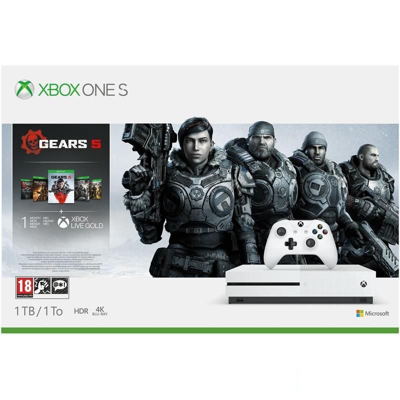 Игровая приставка Microsoft Xbox One S 1 Тб Gears 5