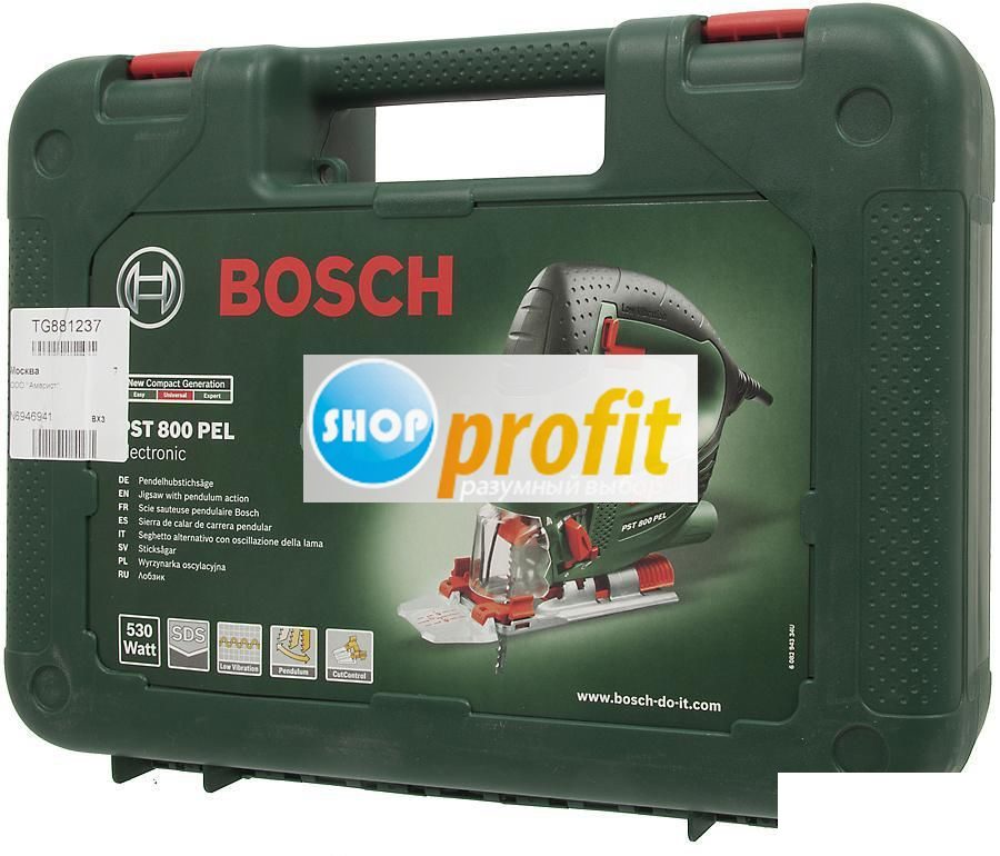 Лобзик электрический Bosch PST 800 PEL, 530Вт (06033A0120)