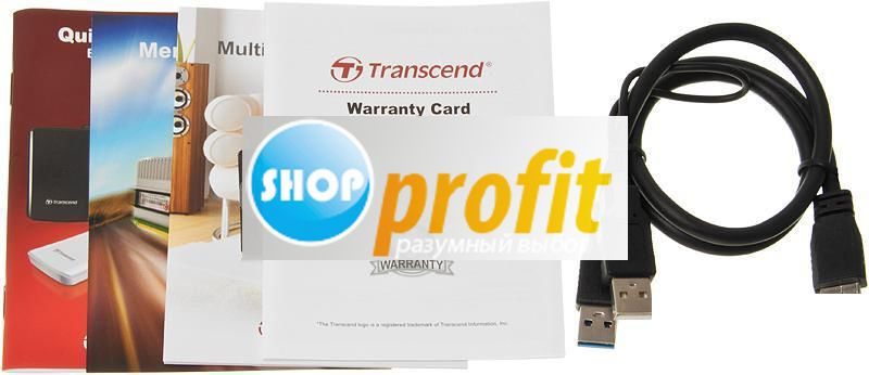 Внешний жесткий диск Transcend StoreJet 25M3, 1Тб, черный (TS1TSJ25M3)