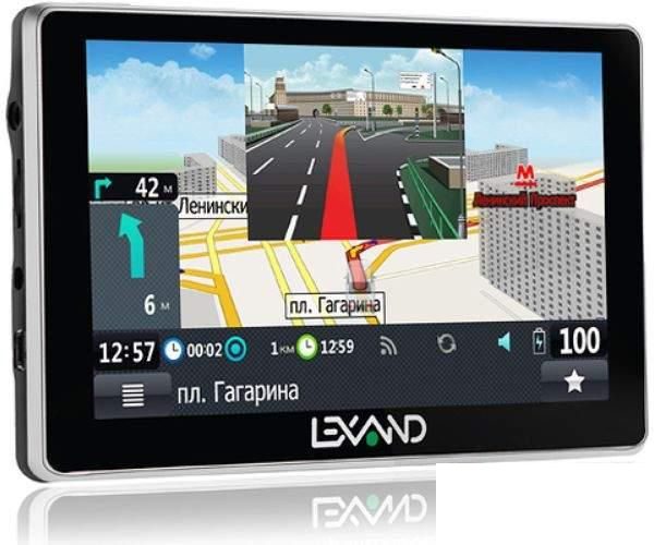 Навигатор GPS Lexand SA5 HD+, 5&quot;, 4Гб, Navitel 8.7 с расширенным пакетом картографии, черный (SA5 HD+)