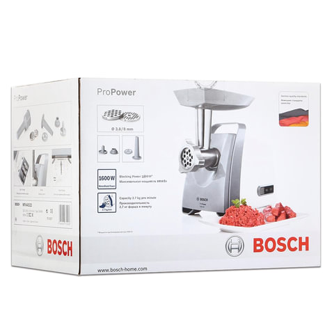 Мясорубка Bosch MFW45020, белый и серый (MFW45020)