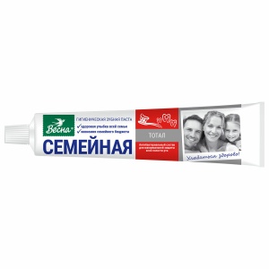 Зубная паста Весна Семейная Total, отбеливающая, 90г (8098)