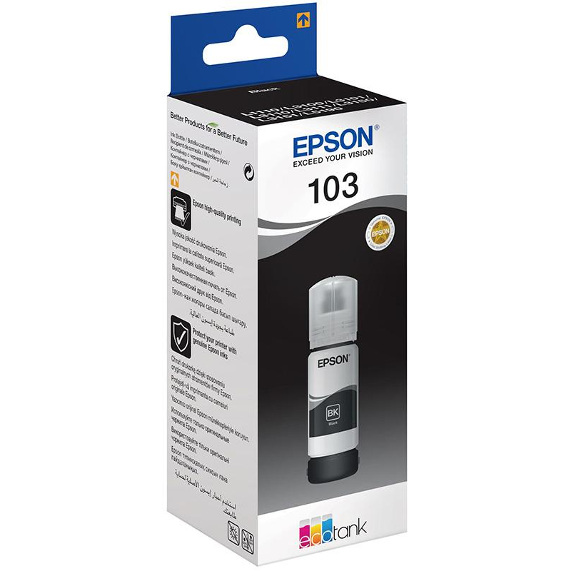 Контейнер с чернилами оригинальный Epson C13T00S14A (65мл) черный