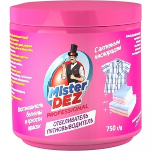 Отбеливатель-пятновыводитель Mister Dez Professional, порошок, 750г