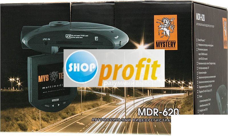 Автомобильный видеорегистратор Mystery MDR-620, черный (MDR-620)