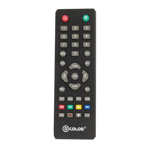 Приставка для цифрового ТВ DVB-T2 D-Color DC930HD, RCA, HDMI, USB, пульт ДУ