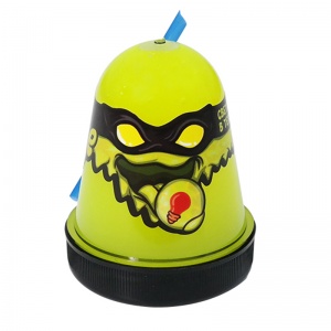 Слайм (лизун) Slime "Ninja", желтый, светится в темноте, 130г (S130-19)