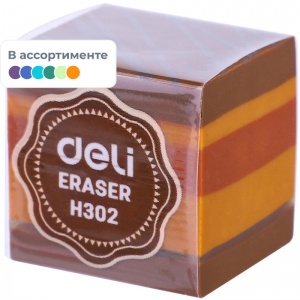 Ластик Deli EH302 (резиновый, квадратный, 25х25х25мм) 1шт. (EH302)