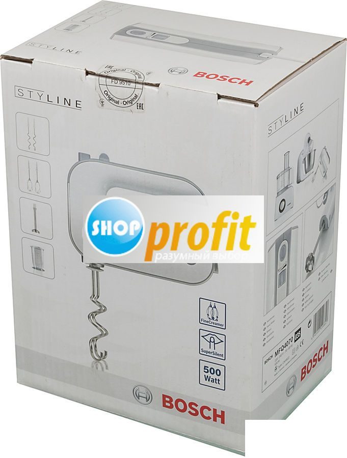 Миксер Bosch MFQ4070, ручной, белый (MFQ4070)