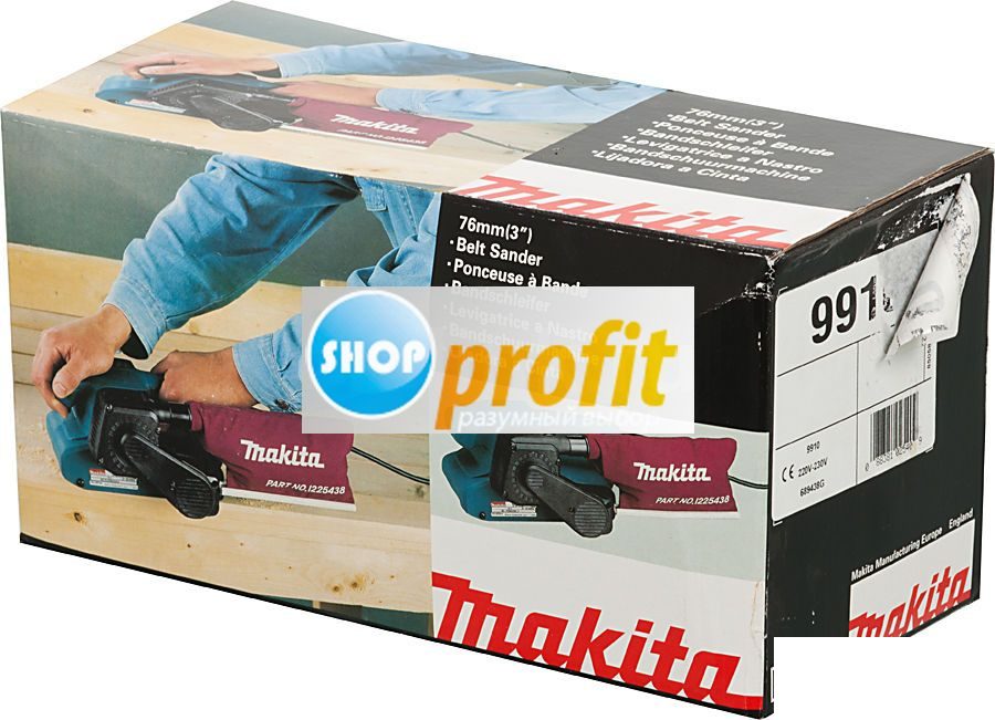 Шлифмашина ленточная Makita 9910, размеры ленты 457х76мм (9910)