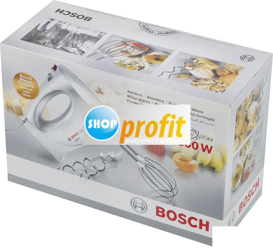 Миксер Bosch MFQ3010, ручной, белый (MFQ3010)