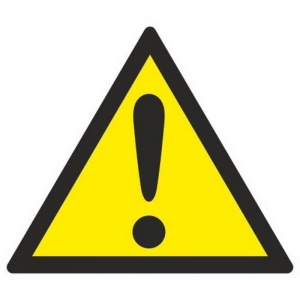 Знак предупреждающий ГАСЗНАК W09 Внимание. Опасность (прочие опасности) (пленка ПВХ, 200х200мм) 1шт.