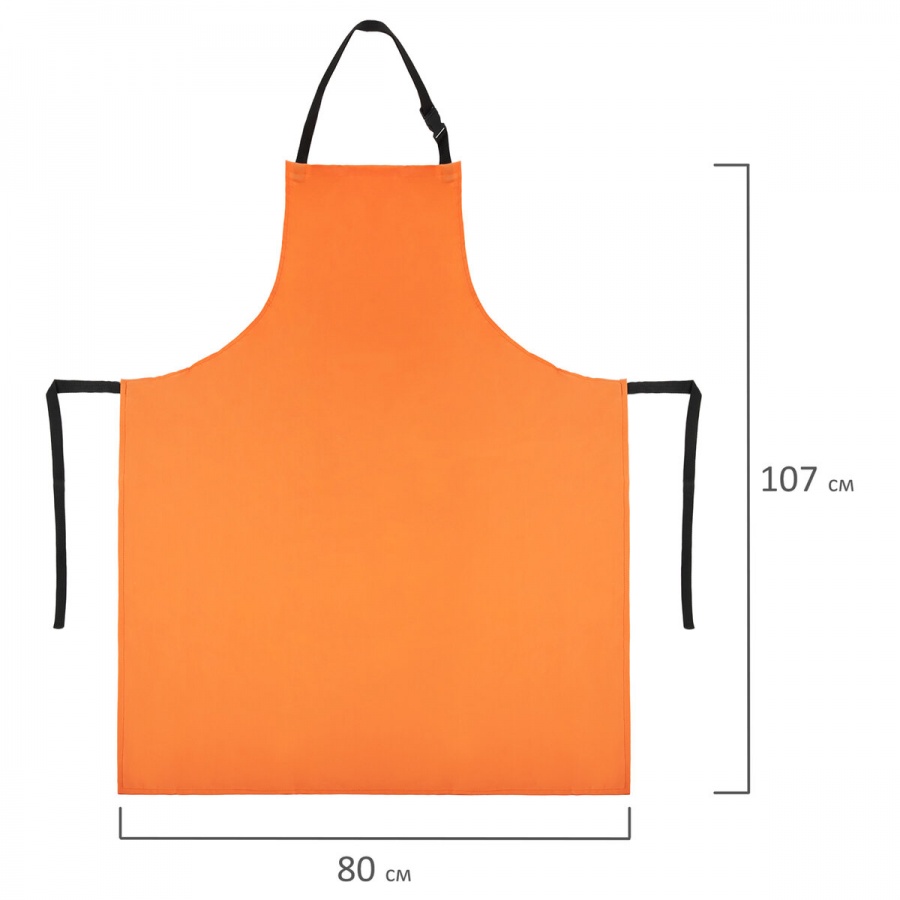 Фартук защитный из винилискожи КЩС Грандмастер, объем груди 104-112, рост 164-176, оранжевый (610873)