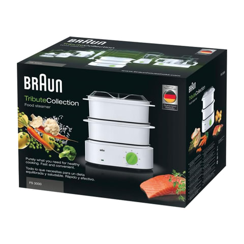 Пароварка Braun FS3000, белый