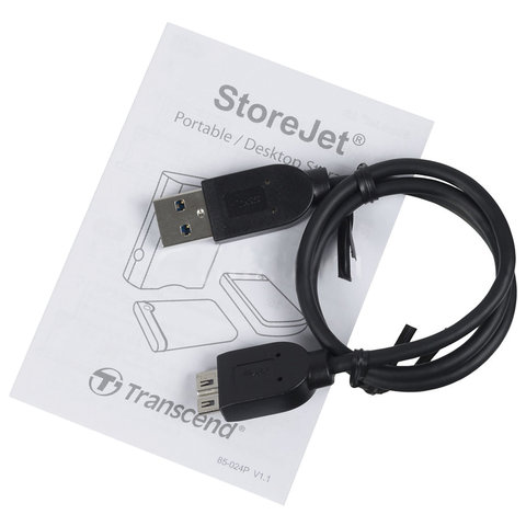 Внешний жесткий диск Transcend StoreJet 25M3S, 2Тб, серый (TS2TSJ25M3S)