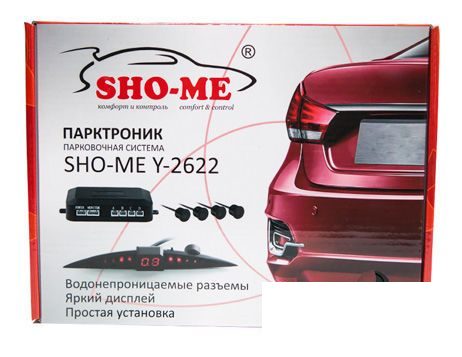 Парковочный радар Sho-me Y-2622 Black, черный, датчик 22мм (Y-2622 BLACK (22MM))