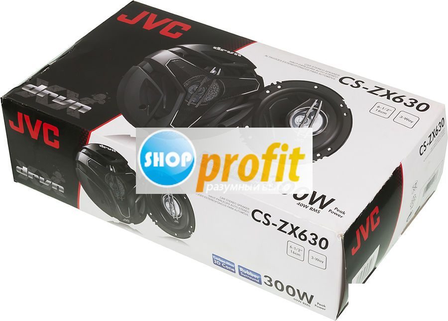 Колонки автомобильные JVC CS-ZX630U, коаксиальные, 300Вт (CS-ZX630U)