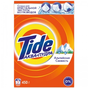 Стиральный порошок-автомат Tide "Альпийская свежесть", 450г (5413149045392), 11 уп.