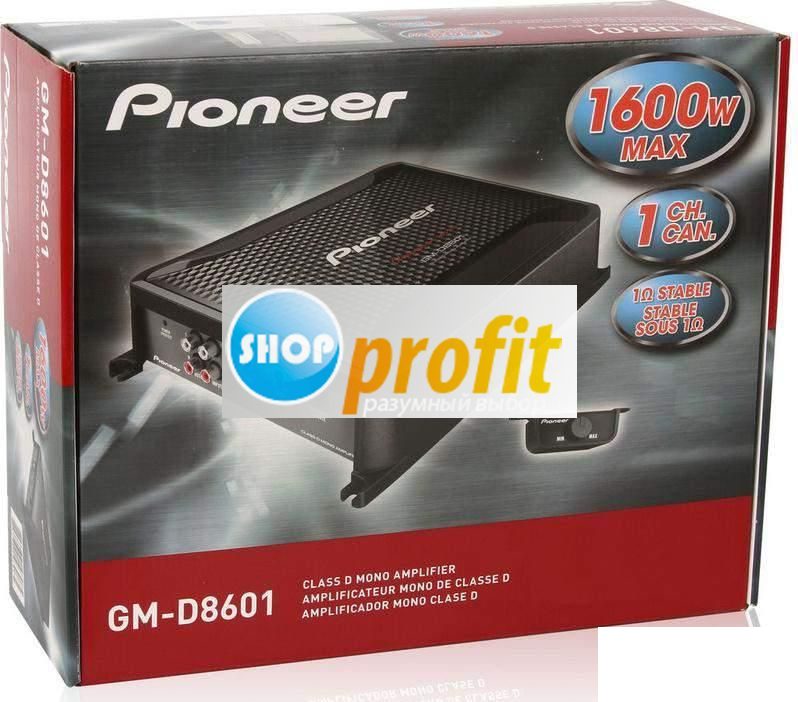 Усилитель автомобильный Pioneer GM-D8601, серый и черный (GM-D8601)