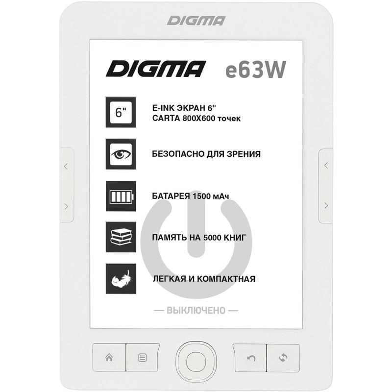 Электронная книга 6&quot; Digma E63W