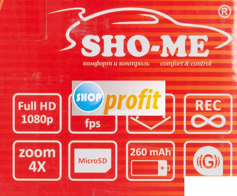 Автомобильный видеорегистратор SHO-ME NTK-50FHD, черный (NTK-50FHD)